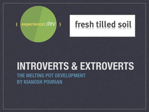 Introverts and extroverts: the melting pot of development
