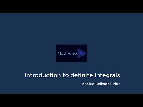 Introduction to definite Integrals