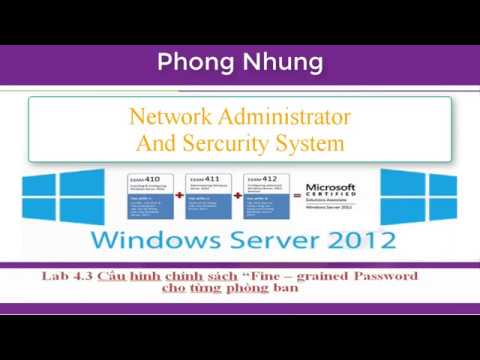 MCSA Windows server 2012 | Lab 4.3 Configuring the Fine grained Password policy for department