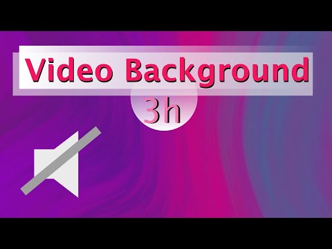 [Video Background] - abstract purple colored waves lines (No Audio) - 3h of Relaxing Background