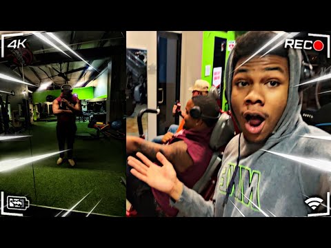 Think my cousin not cool with me after I did this!😂😂 (Gym vlog)