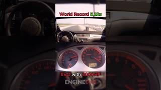12000 RPM EVO🚀🏁 World Record Acceleration 0-200km/h in 5,22s #evo #boost #motorsport #mitsubishi