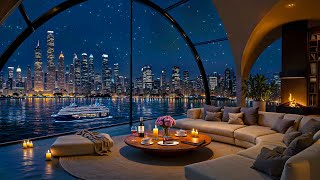 4k Exclusive Luxury New York Apartment | Relaxing Jazz Background Music for Sleep & Focus