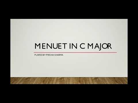menuet in C major #evocative_tunes