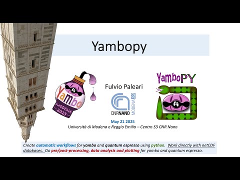 Introduction to Yambopy