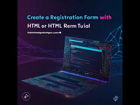How to create a registration form using html