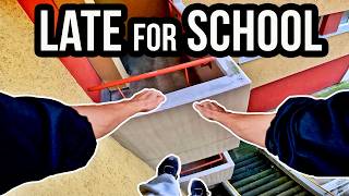 I'm LATE for SCHOOL again - PARKOUR POV
