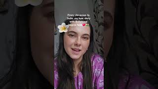 Ukrainian 🇺🇦girl in India 🇮🇳#newdelhi #love #foreignerinindia
