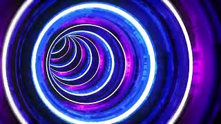 RETRO TUNNEL LOOP - Synth wave  VJ Loop Seamless 4K