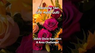 Circle #GCSEMaths #MathsHelp #Circumference #AreaOfCircle #equationsolving #StudyWithMe #Education