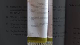 Bachelor of commerce (6sem) Issues in financial Reporting/ qus paper/P.U Chandigarh/2022