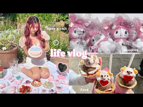 summer life vlog 🍦 (daily, kpop picnic + unboxing, decoden in japantown sf)