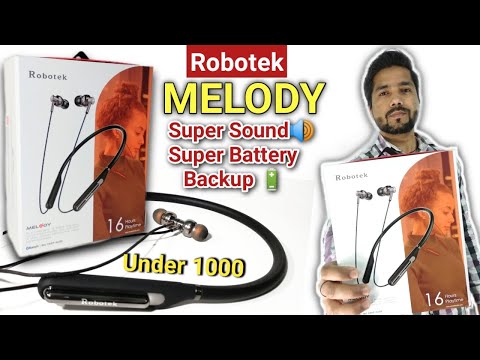 Robotek Melody Bluetooth neckband earphone unboxing & review | Robo MELODY | Robotek headphone