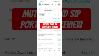 Mutual Fund SIP Portfolio review. Day 155 of 3650 #shrots #stockmarket #groww #sip