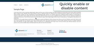 Dynamicweb Two Minute Topic: Content Editing