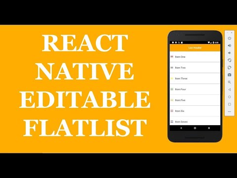 React Native editable FlatList – How to edit item data in a List | Learn With Vivek