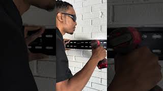 65” TCL smart TV  installed on a Brick Wall! Let me show you how it’s done! ✅💪🏾#home #tvmounting