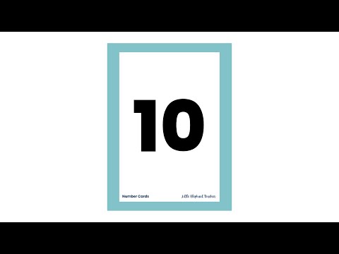 Counting Backwards 10 to 1 Using Number Cards