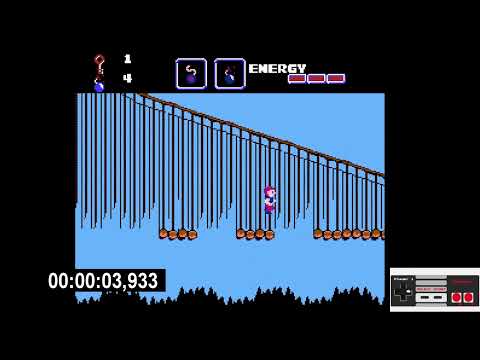 The Goonies II (NES) faster RTA bridge