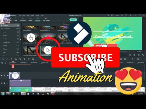 How To Create A Subscribe Animation In Filmora With Moving Cursor || Faithfulness Tech Solutions