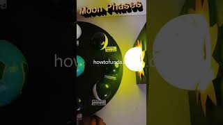 moon phases working model with lights -  - science project - shorts - howtofunda