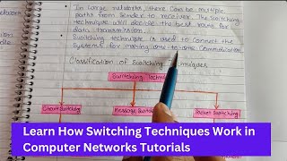 Lec 33 - What is Switching Techniques in Computer Network? Circuit Switching explain