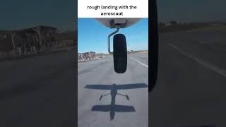ROUGH LANDING with the aeroscout RC PLANE!