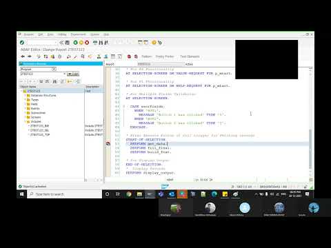 Class 26 Proper Sequence of Writing report using Include and Subroutine in Sap Abap