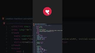 creative checkbox heart animation using css animation