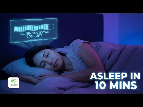 The "10-Minute Protocol" to Shut Down Your Brain (Sleep Fast) | Think Tactics Psychology