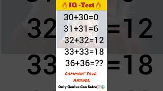 🤔You're Smart? Try the GeniusMath Quiz!0 #maths #shorts #mystudy #abilitytest