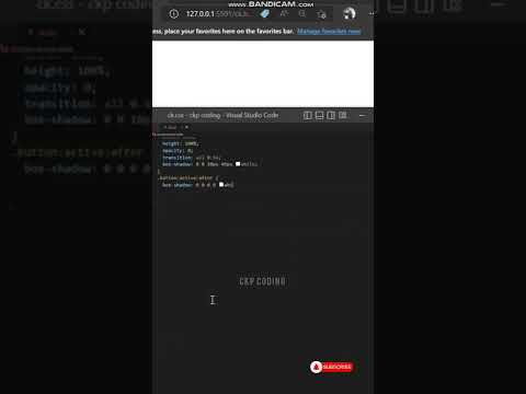 Click Button Hover Animation effect Using HTML and CSS Only. #short