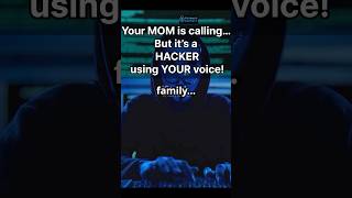 How Hackers Use Your Own Voice Against You! #shortvideo #viralvideo  #cybersecurity