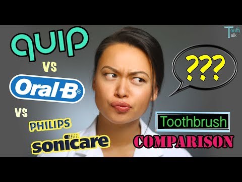 QUIP vs OralB vs SONICARE - Toothbrush Comparison by a Dentist