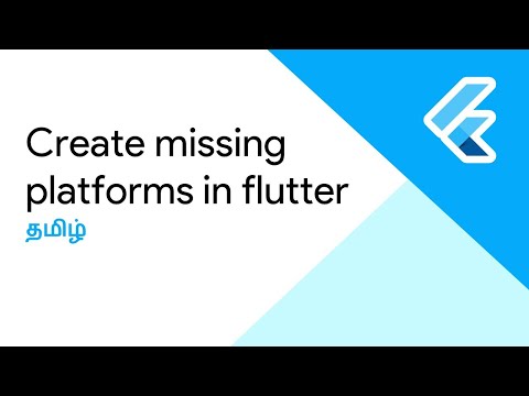 Create missing platforms in Flutter | FlutterBlue | Tamil Kannan C V
