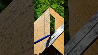 Easy Way to Measure the Position of a Wooden Corner #woodworking #woodwork #carpentry #diy #tips