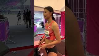 日本跨栏女神田中佑美12.89秒总排名第一晋级决赛 成为预赛唯一打开13秒大关的运动员！#亚洲田径锦标赛 #女子100米栏