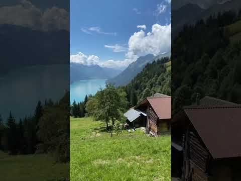 Imagine living here 😍🏡📍Lake Breinz in Switzerland 🇨🇭 #lakebrienz #switzerland #alps #hiking