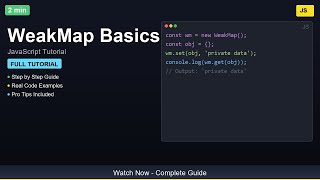 🎓 WeakMap Basics - Complete JavaScript Tutorial