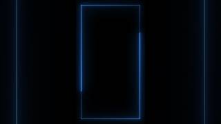 Glowing frame black screen | Neon light border | Frame template video background