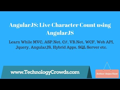 AngularJS: Live Character Count using AngularJS