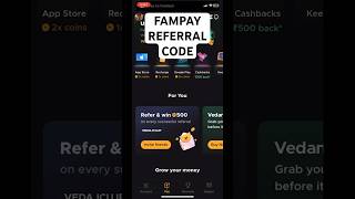 FAMPAY referral code 100% working || Get 100₹ cashback USE NOW || #fampayapp #fampay #shorts #code