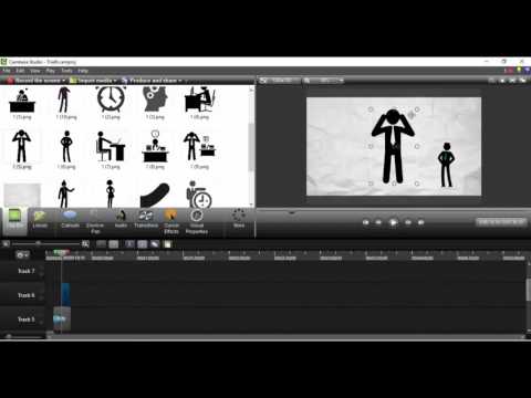 Working with visual properties to create animations in Camtasia Studio