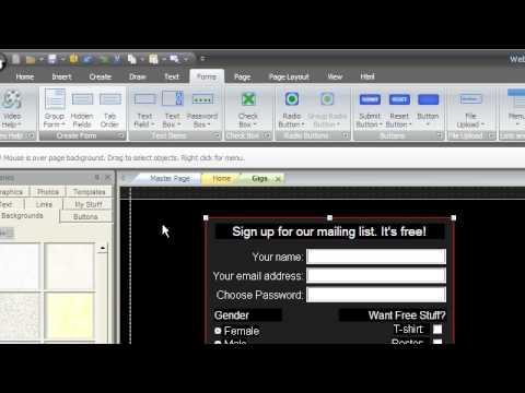 WebstudioTV: Forms Tab - Create Form Group