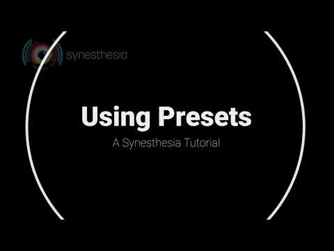 How to Use Presets, Favslots, and Playlists - Synesthesia Tutorial