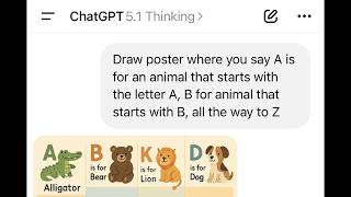 Can ChatGPT generate the alphabet?