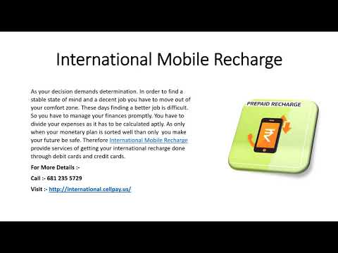 International Mobile Recharge  | Cell Pay International | International Mobile Recharge Online