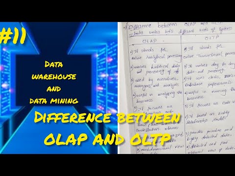 #11 Difference between OLAP And OLTP #dwdm #olap #oltp