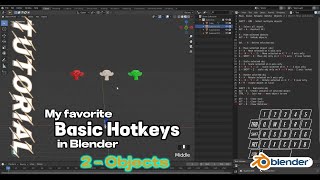 Blender Basic - 2 Object HotKeys (Basic handle of objects)