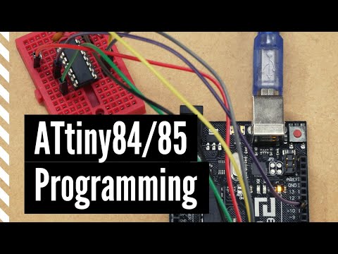 Programming ATtiny85/84 with Arduino Uno (ATTinyCore)